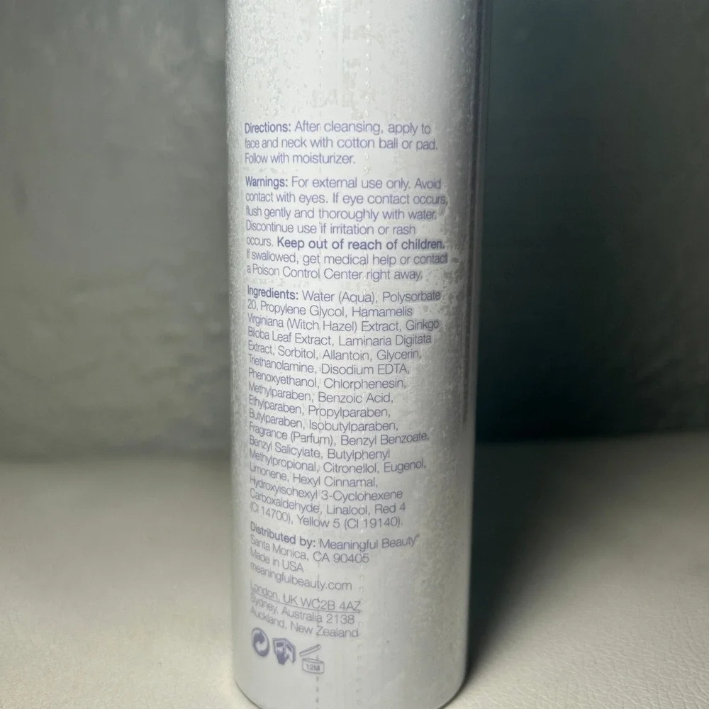 Meaningful Beauty Cindy Crawford Pore Refining‎ Toner Lotion Tonique 5.5 OZ New